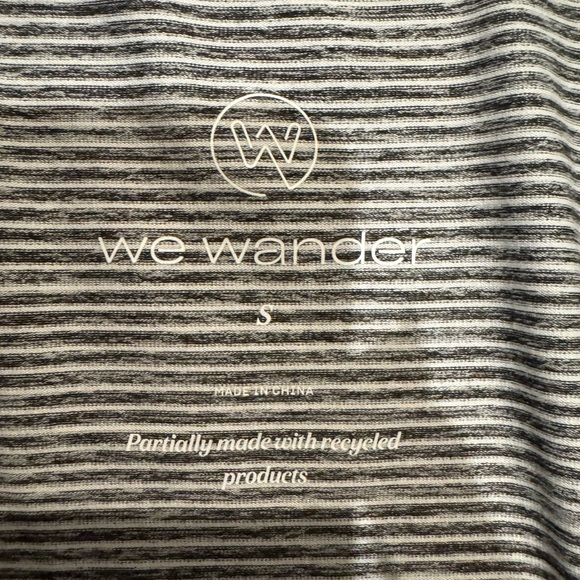 We Wander Stripe Long Sleeve Top Gray Soft Thumbholes Size S - Picture 10 of 13